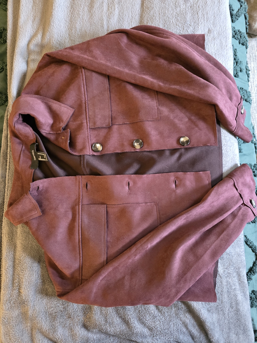 Forever 21 Dusty Rose Utility Jacket